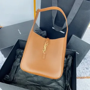 Verified secure 5a7 le calfskin small Laurent Advanced Saint brown 23cm