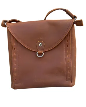 Vintage Leather Crossbody with Adjustable Strap