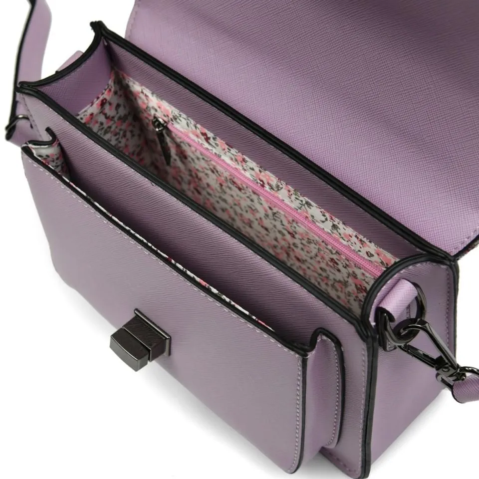Violet Dogtooth Satchels with Harris Tweed®