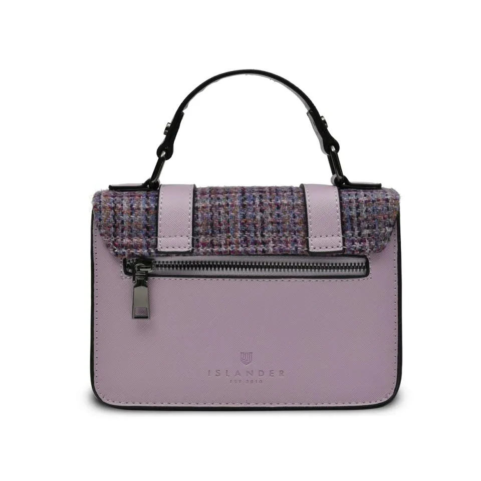 Violet Dogtooth Satchels with Harris Tweed®