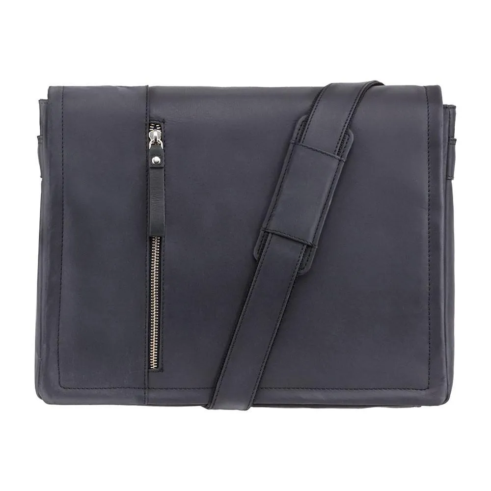 Visconti Foster 13.3" Leather Laptop Messenger Bag