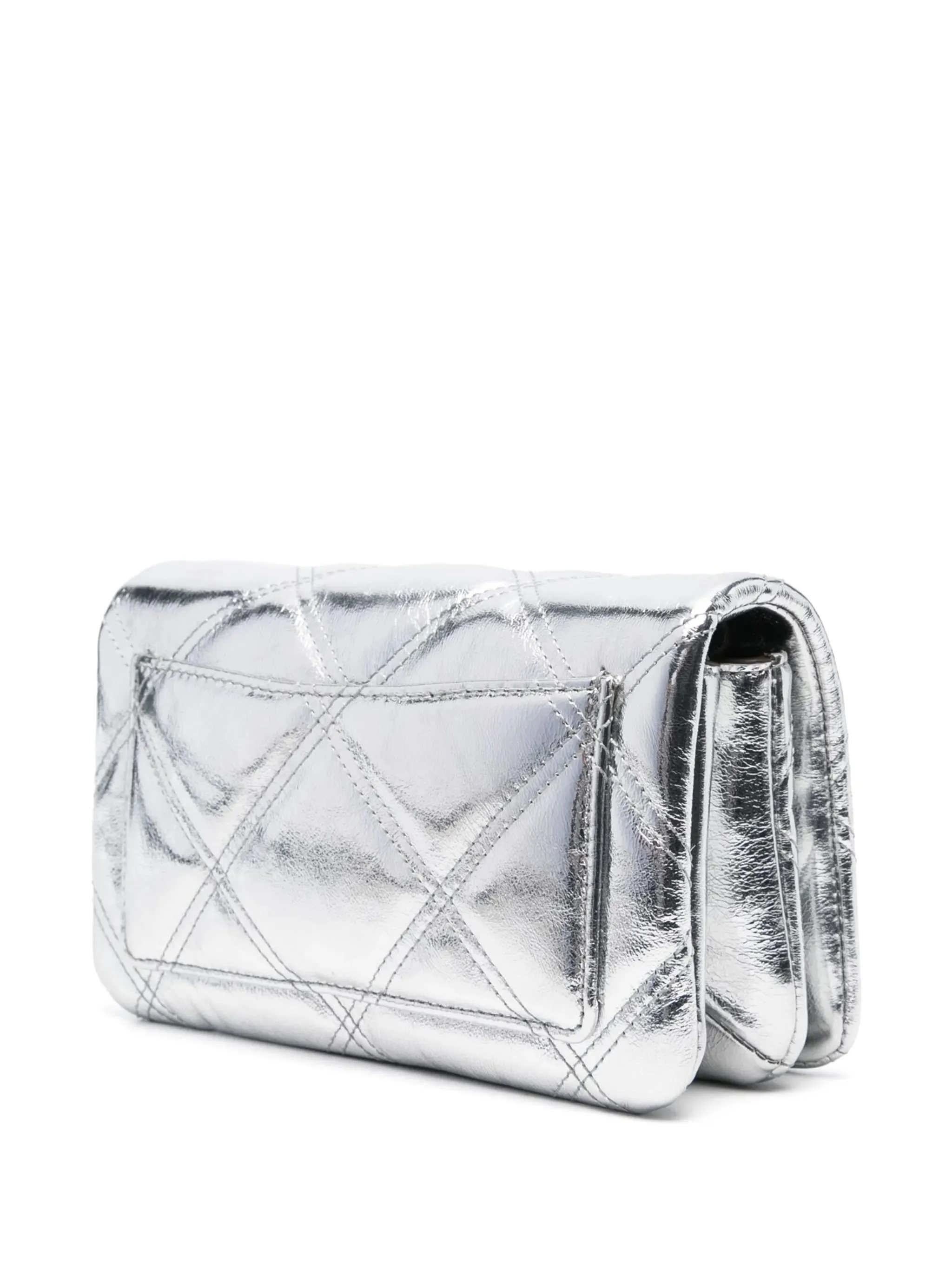 wallet-on-chain diamond-quilted metallic Kira Massive offer Affordable luxury