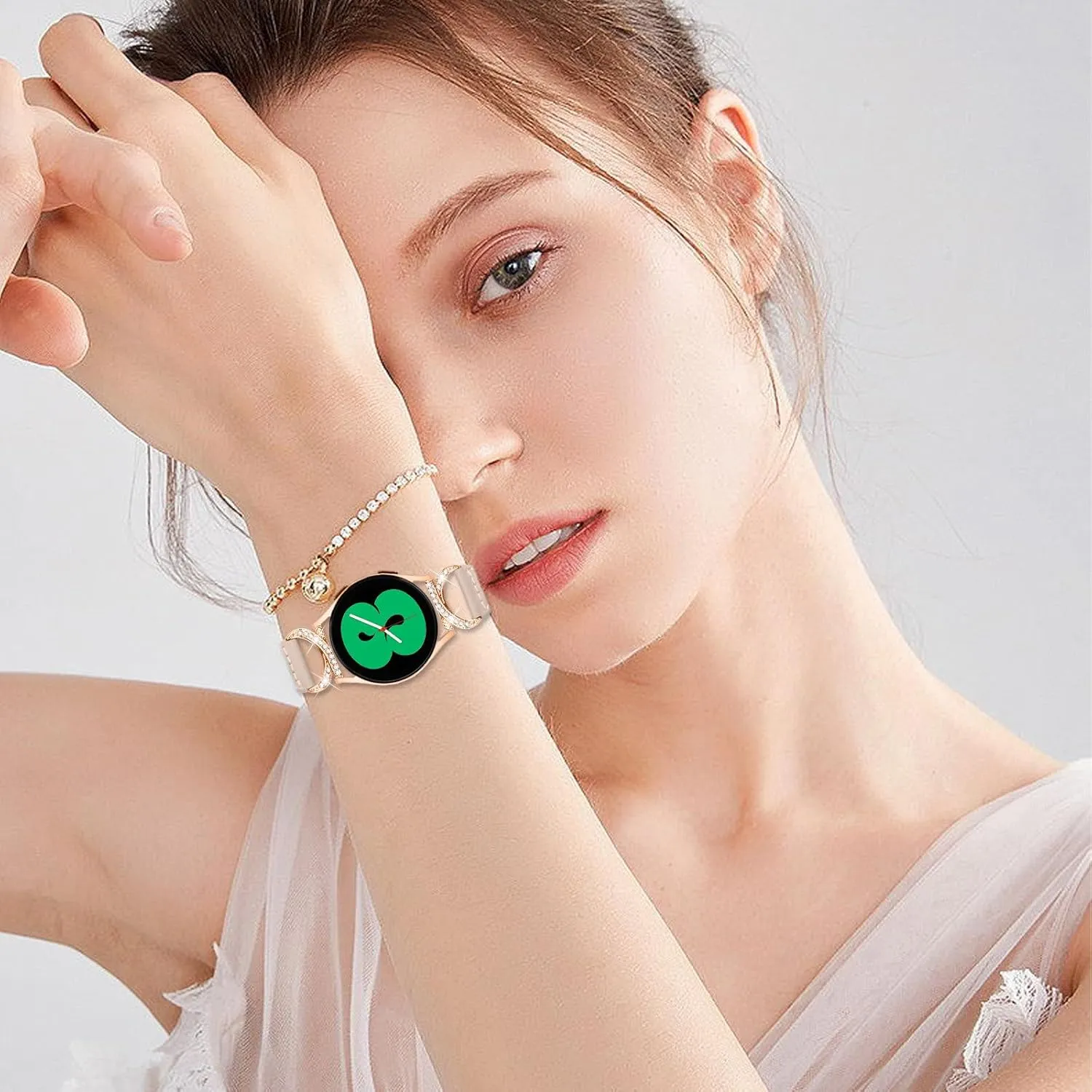 WatchBand Compatible With Galaxy Watch 3 41mm,Adjustable Wrist Strap with Metal Buckle for Galaxy Watch 42mm/Active/Active2/Gear S2 SmartWatch