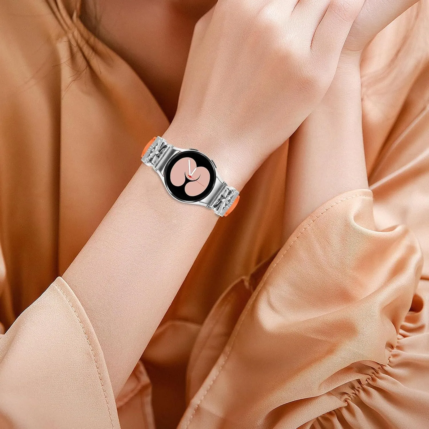 Watchband Compatible With Galaxy watch 4/Galaxy watch 5 40mm 44mm Genuine Leather Adjustable Strap For Galaxy Watch 4 Classic 42mm 46mm/Watch 5 Pro 45mm