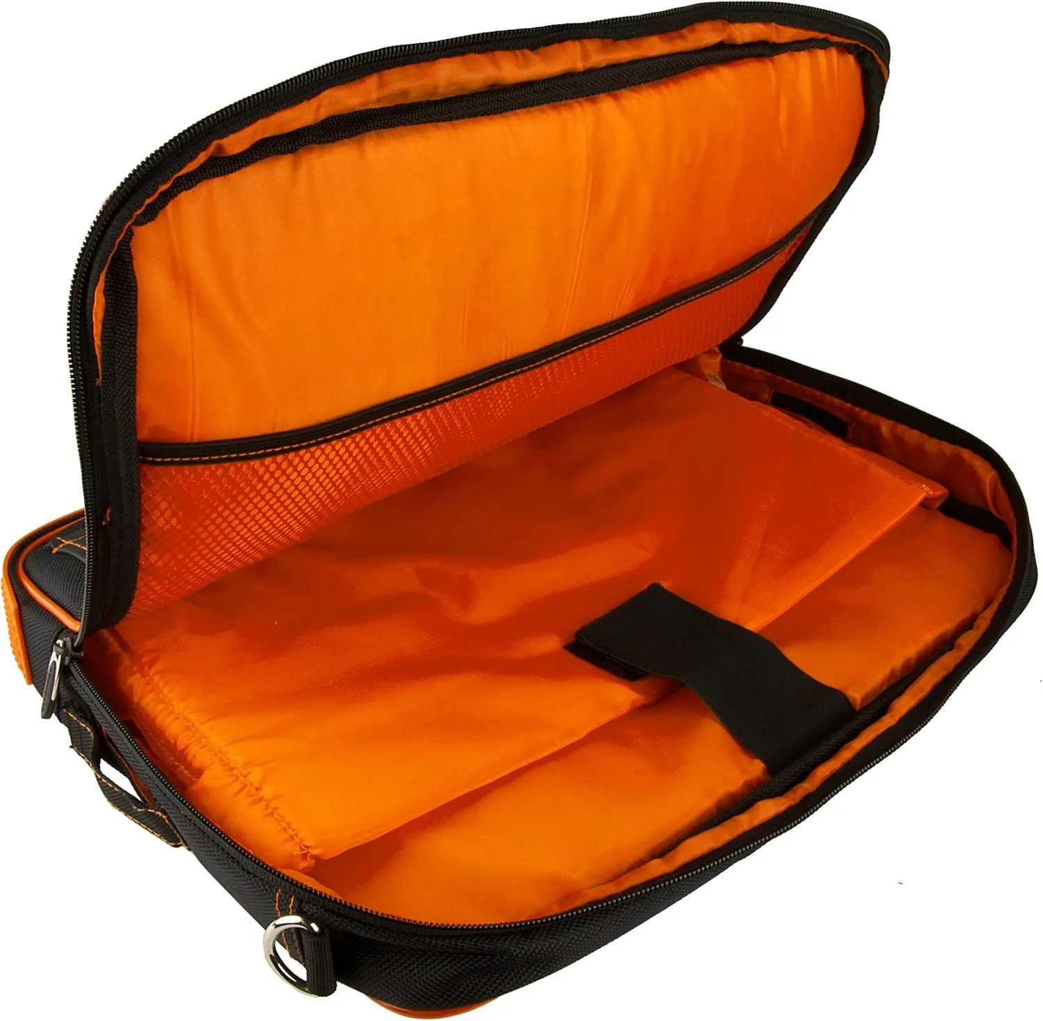 Water-Resistant Nylon Laptop Shoulder Messenger Bag for Professionals - Organized Multi-Compartment Tote for 12" Computers