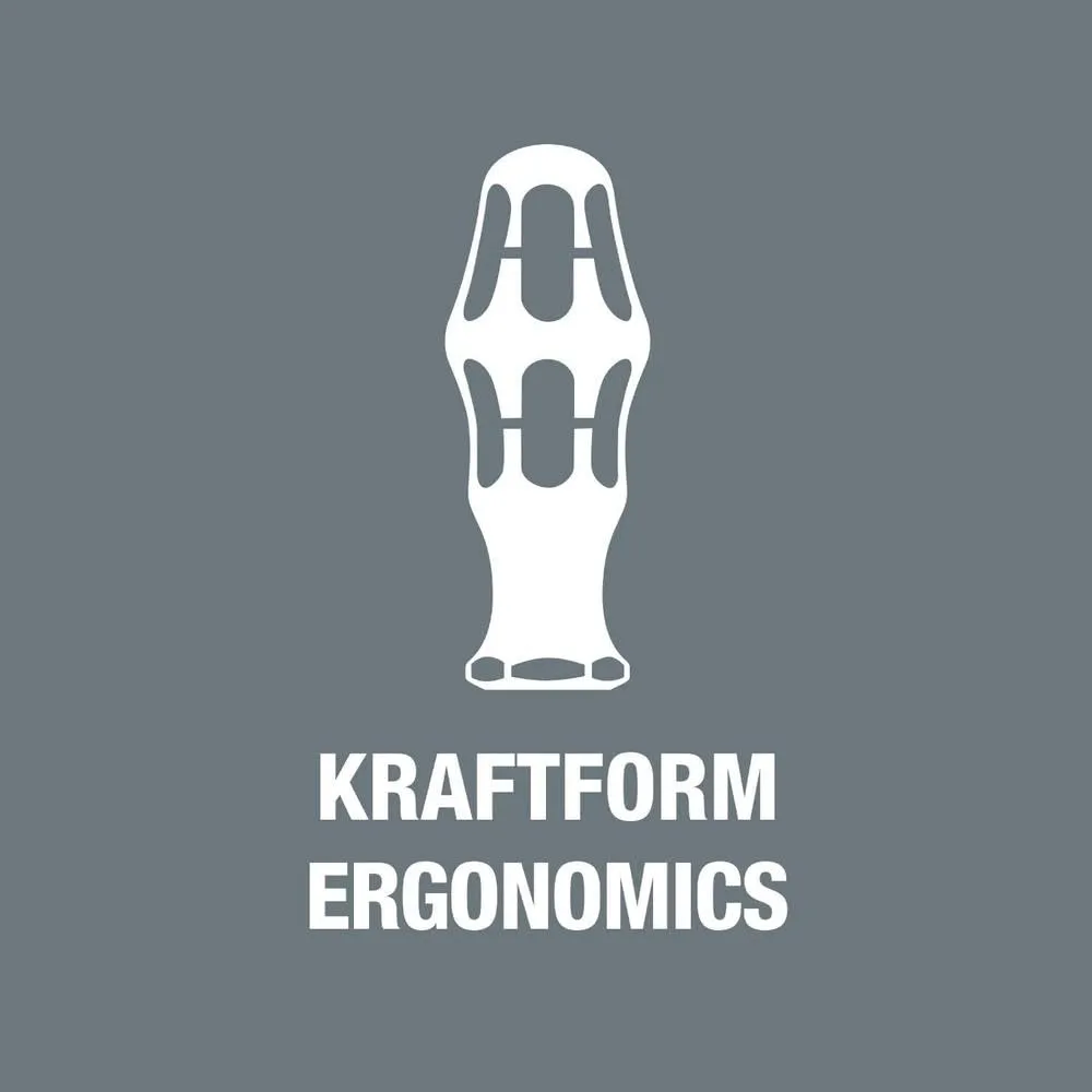 Wera 05004782001 Kraftform Plus VDE 168i Square Socket Insulated Screwdriver, #3 Head, 6" Blade Length