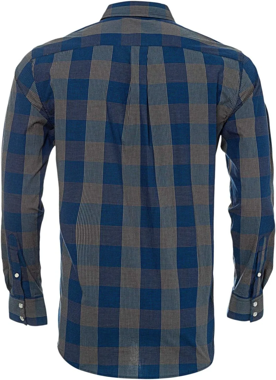 Western Shirts for Men with Snap Buttons Regular Fit Plaid Mens Long Sleeve Shirts Casual