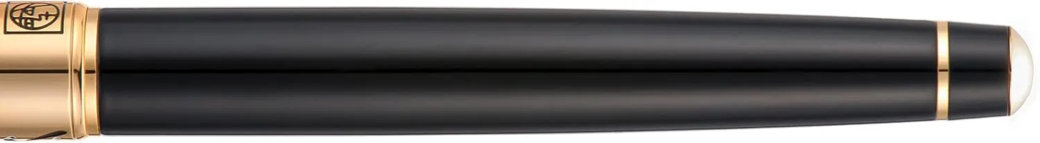 Wikult Personalized Picasso 902 Rollerball Pen Customized Pen Gift with Small Pen Bag, Engraved with Your Name (Golden Cap)