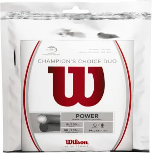 Wilson Champion's Choice Duo Tennis String - Set, Grey/White