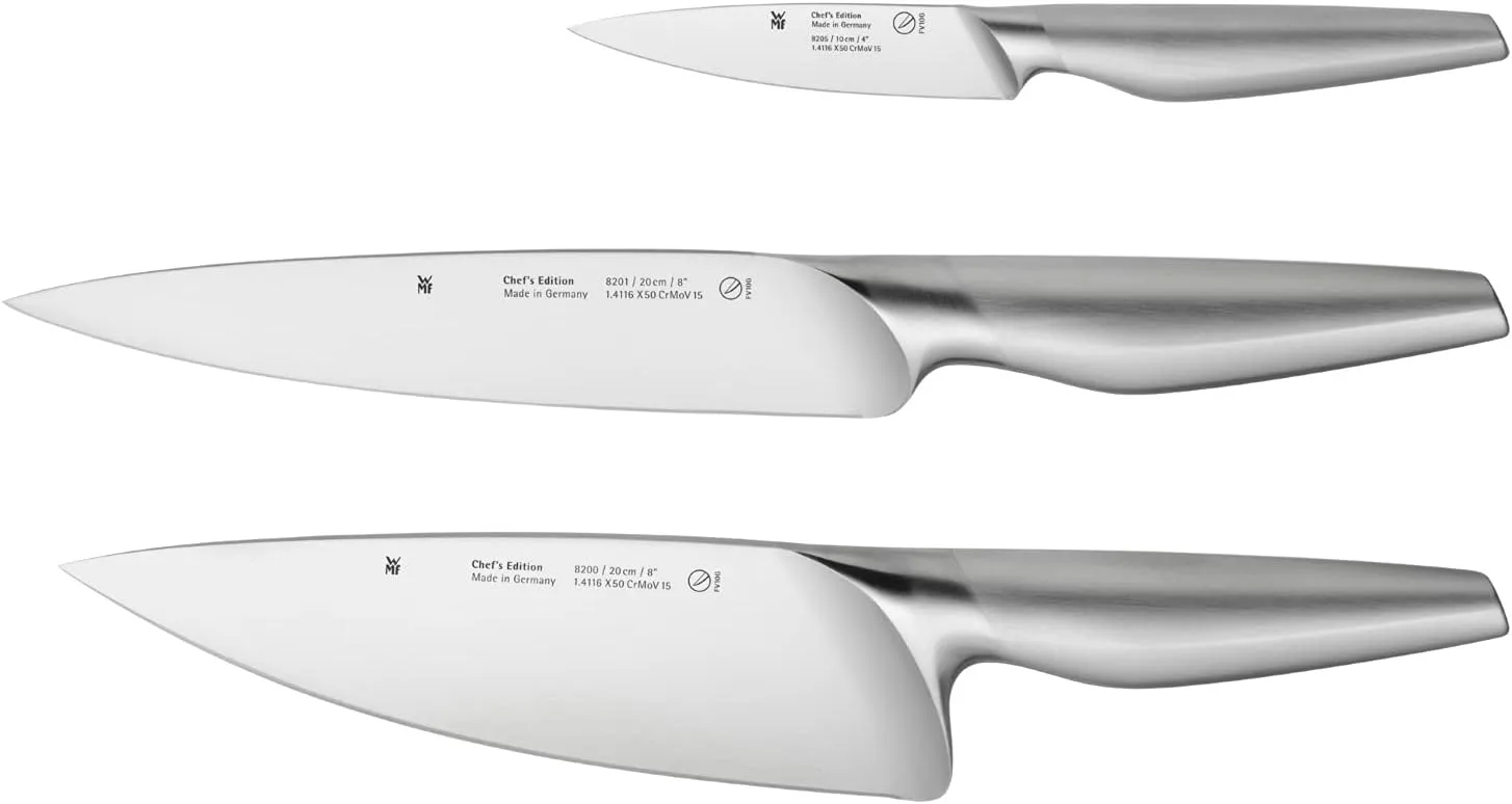 WMF Set of kitchen knives Chef`s Edition 3 pieces, Made in Germany