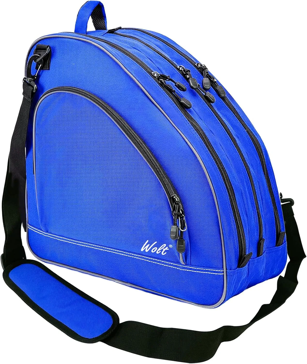 WOLT Ice Skate Bag - Roller Skate Bag, Inline Skate Bag with Adjustable Shoulder Strap for Both Youth and Adults.