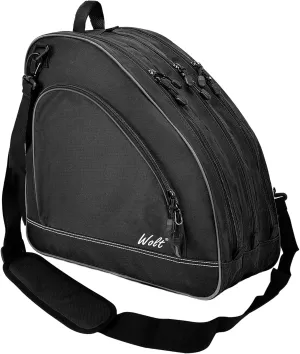 WOLT Ice Skate Bag - Roller Skate Bag, Inline Skate Bag with Adjustable Shoulder Strap for Both Youth and Adults.