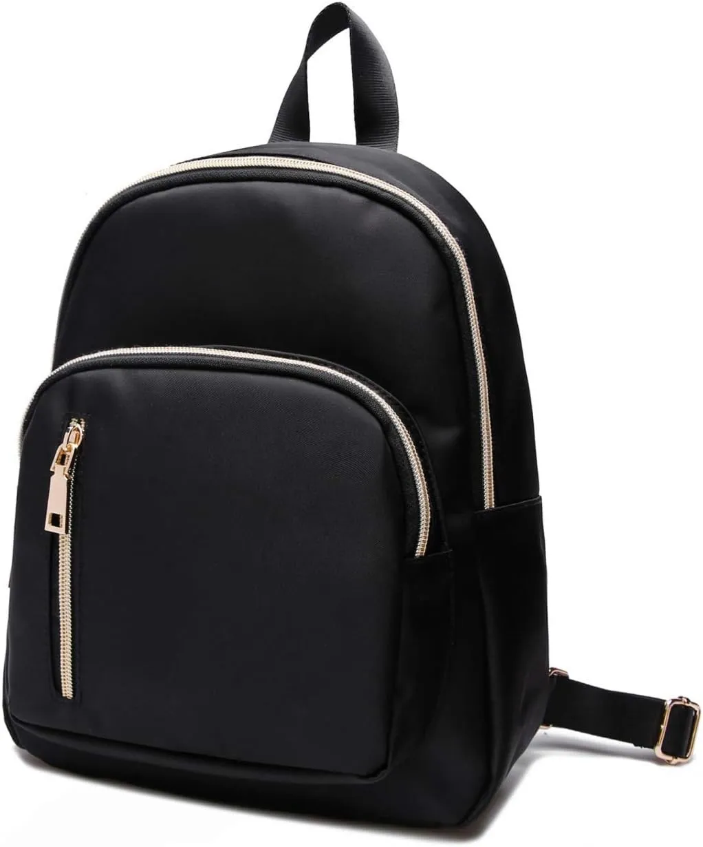 Women Mini Backpack Purse Water resistant Nylon Fashion College Bag Casual Daypack