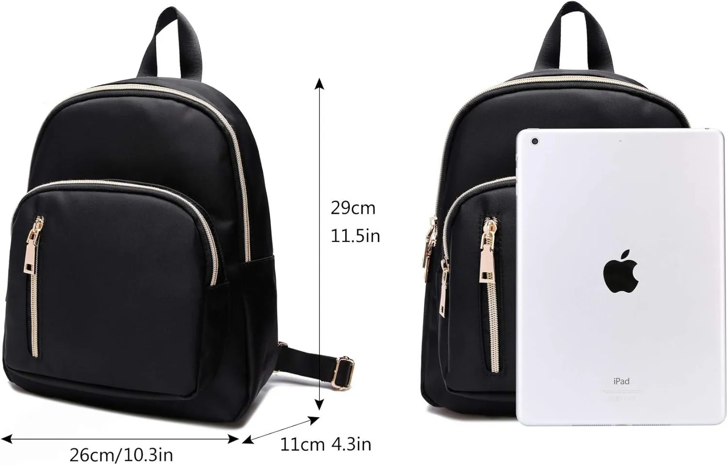 Women Mini Backpack Purse Water resistant Nylon Fashion College Bag Casual Daypack