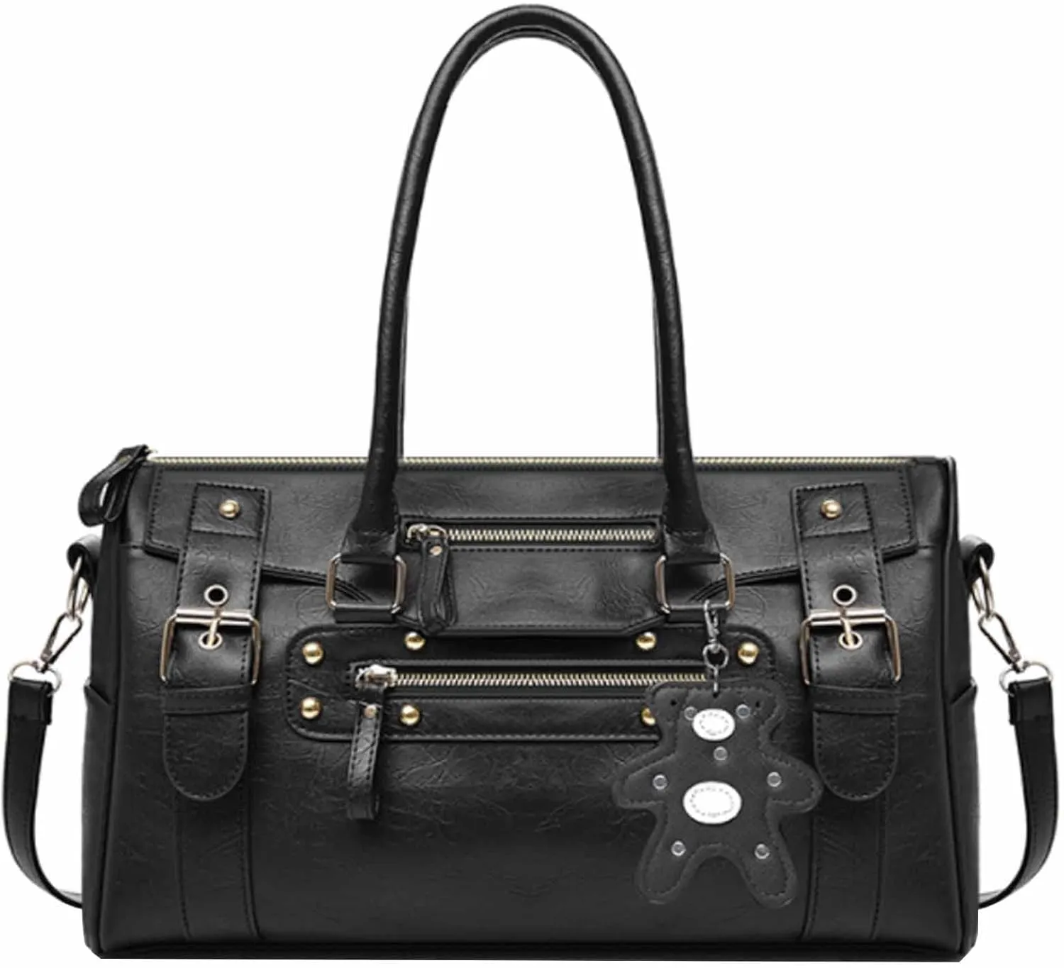 Women Retro Handbags and Purses PU Top-handle Shoulder Bag Totes Satchels