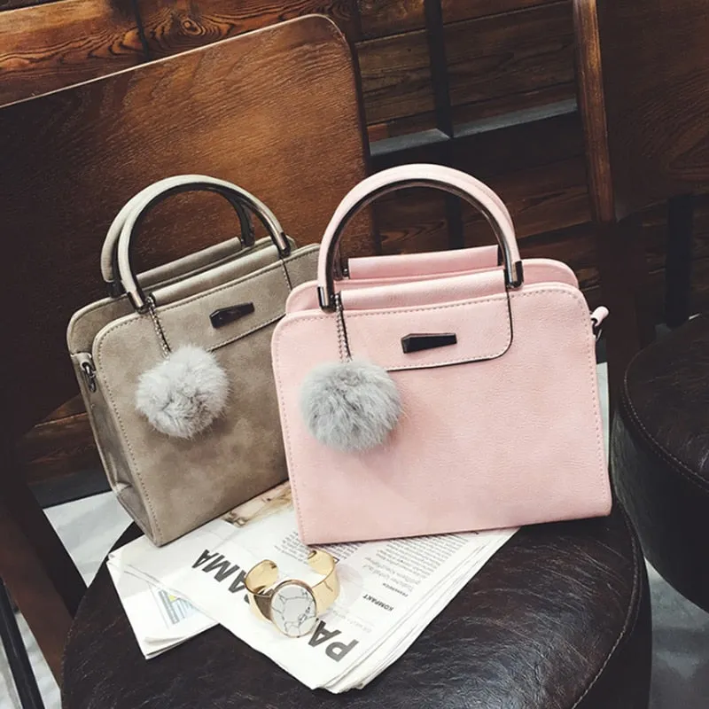 Women Top Handle Satchel PU Leather Handbags