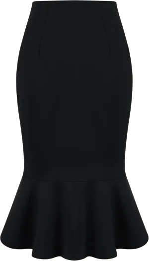 Women's Bodycon Mermaid Skirt High Waist Elegant Work Fishtail Pencil Skirts