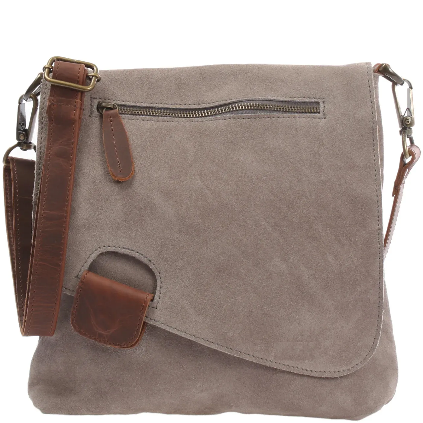 Women's cowhide full grain crossbody shoulder bag small Messenger satchel bag
