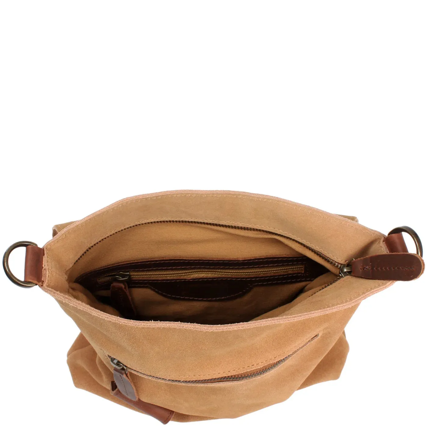 Women's cowhide full grain crossbody shoulder bag small Messenger satchel bag