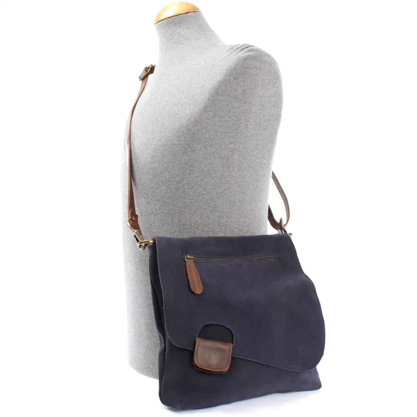 Women's cowhide full grain crossbody shoulder bag small Messenger satchel bag