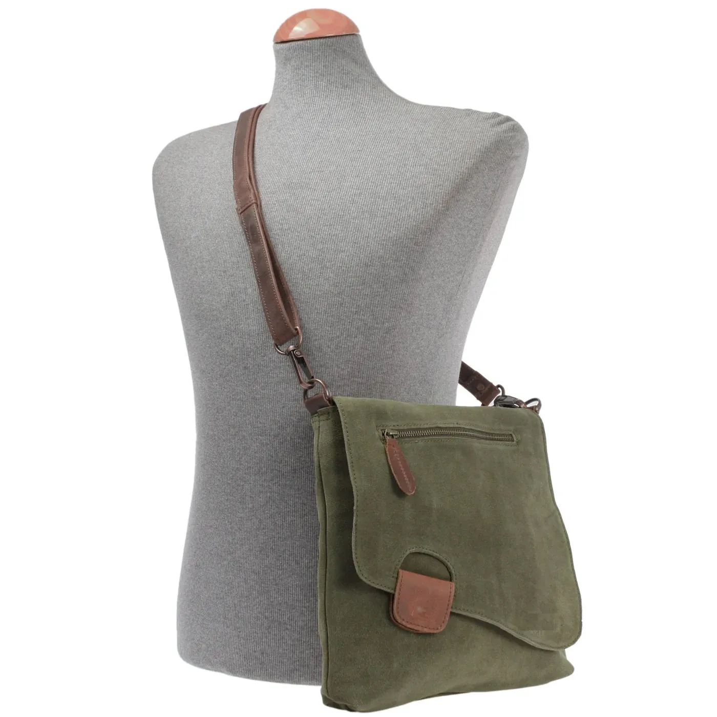 Women's cowhide full grain crossbody shoulder bag small Messenger satchel bag
