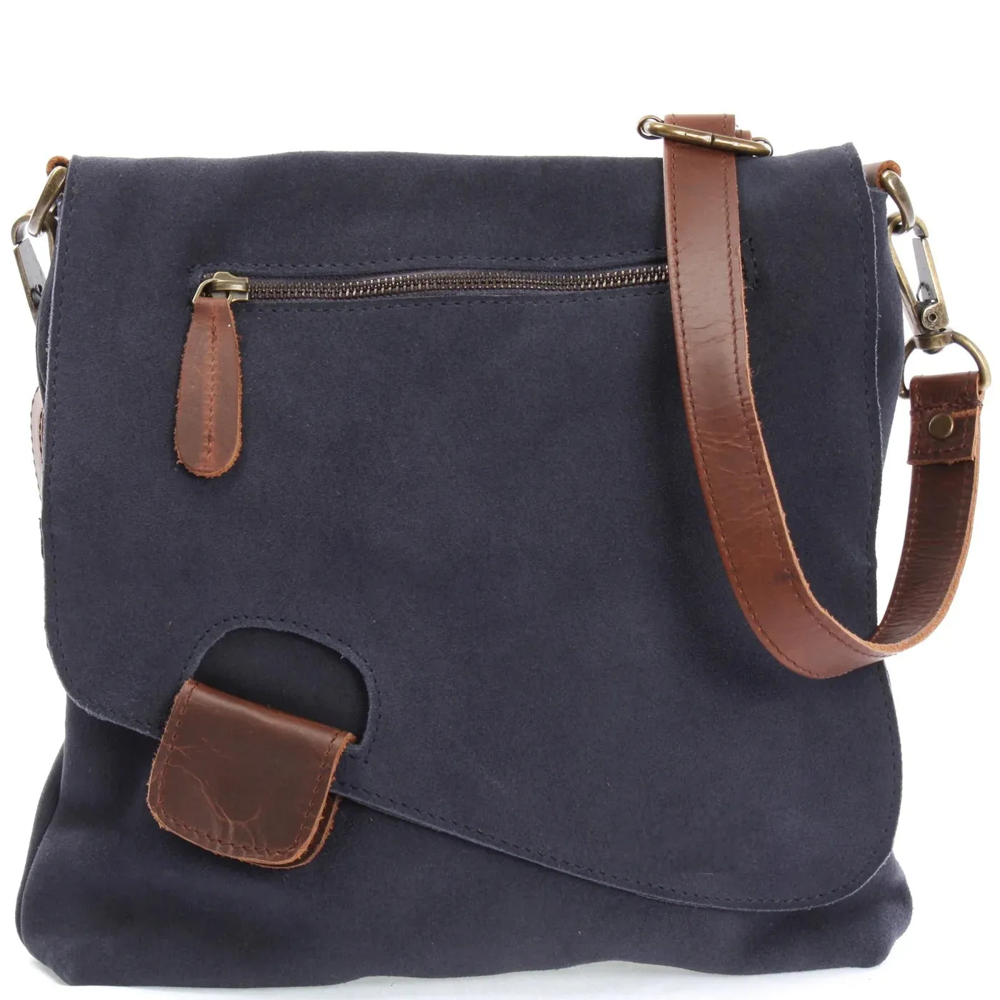 Women's cowhide full grain crossbody shoulder bag small Messenger satchel bag