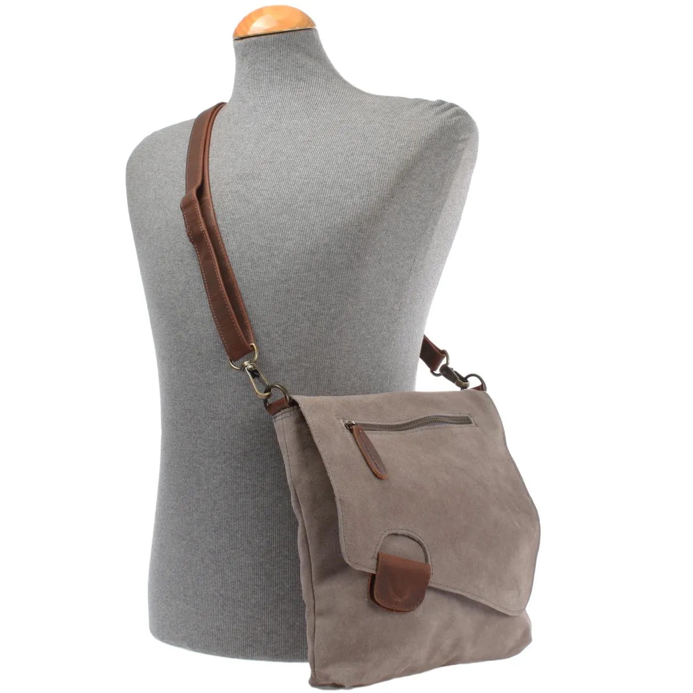 Women's cowhide full grain crossbody shoulder bag small Messenger satchel bag