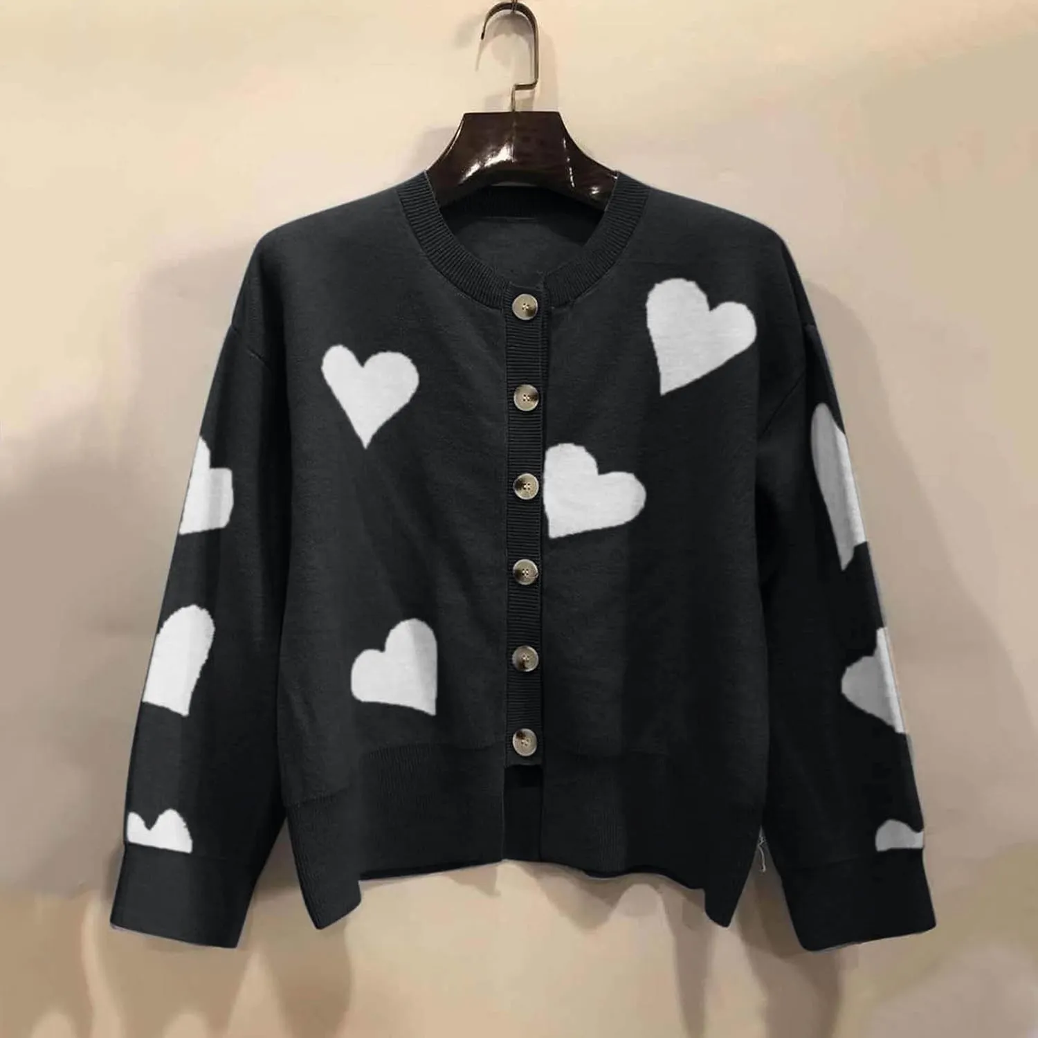 Women's Fashion Cardigan Sweater Knit Sweater Casual Sweater Warm Top Women's 2024 Cropped Cardigan Sweaters Womens