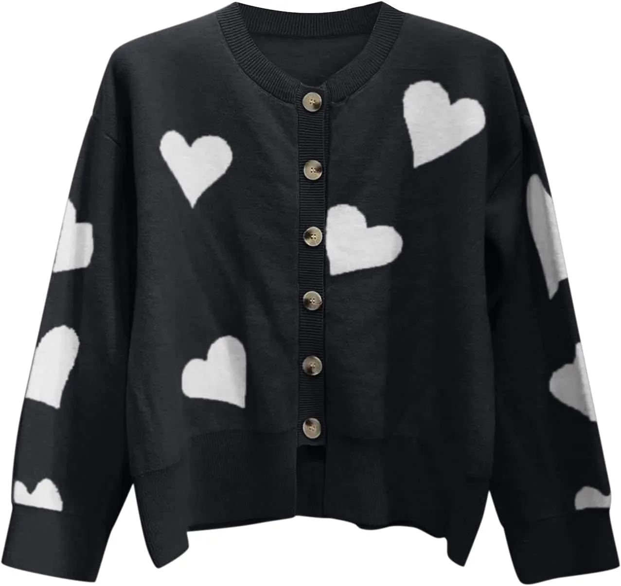 Women's Fashion Cardigan Sweater Knit Sweater Casual Sweater Warm Top Women's 2024 Cropped Cardigan Sweaters Womens
