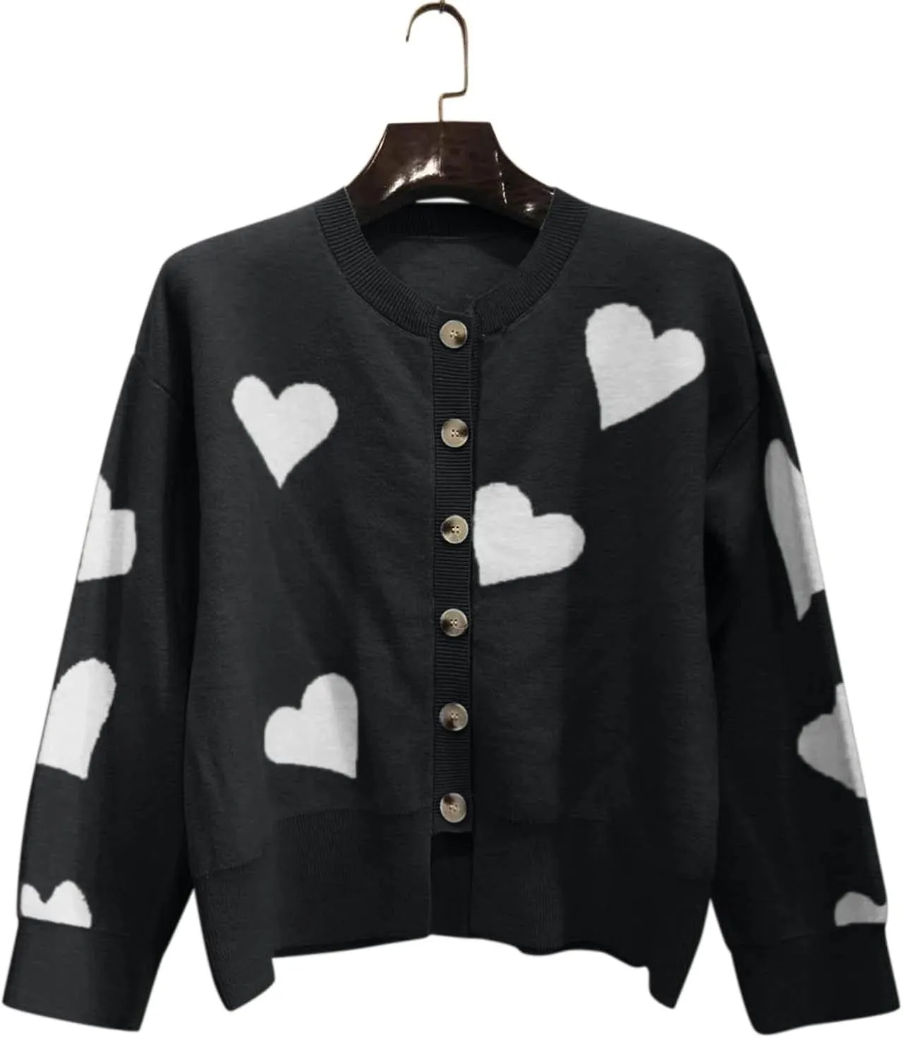 Women's Fashion Cardigan Sweater Knit Sweater Casual Sweater Warm Top Women's 2024 Cropped Cardigan Sweaters Womens