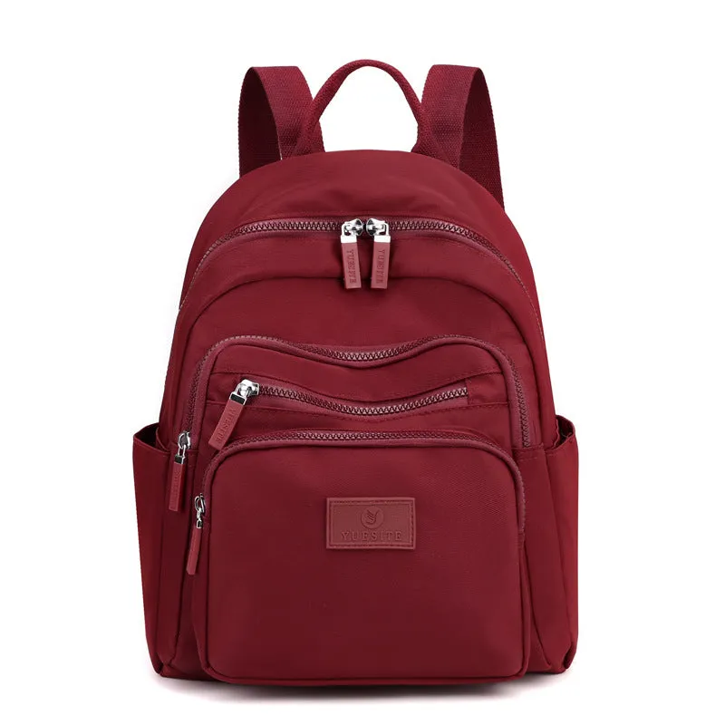 Women's Nylon Cloth Fashionable Simple Large Capacity Backpacks