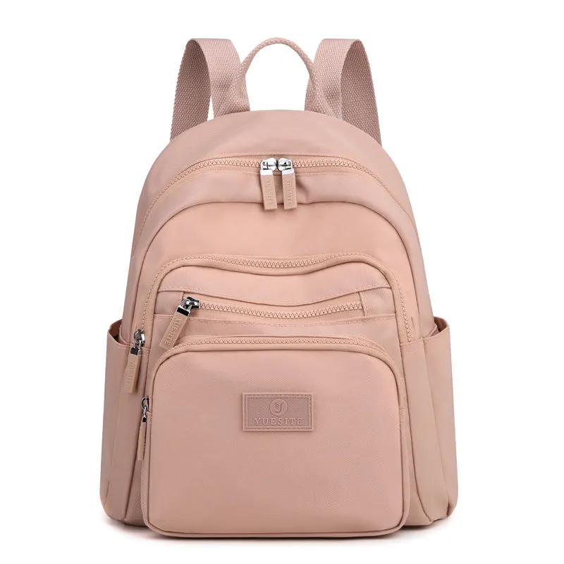 Women's Nylon Cloth Fashionable Simple Large Capacity Backpacks