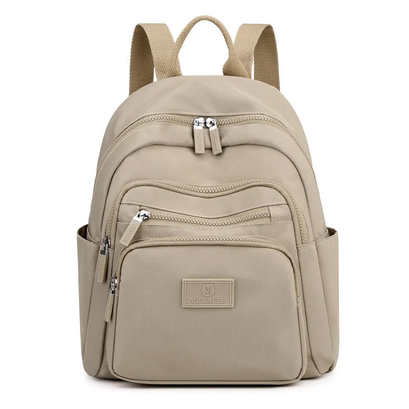 Women's Nylon Cloth Fashionable Simple Large Capacity Backpacks