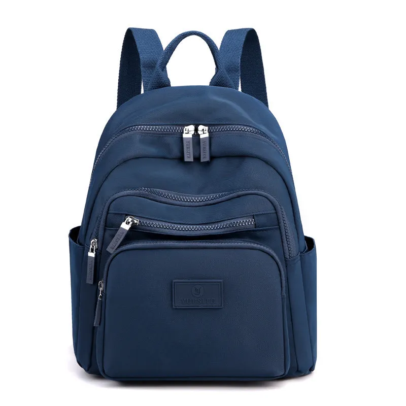 Women's Nylon Cloth Fashionable Simple Large Capacity Backpacks