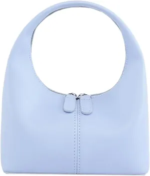 Women's PU Leather Mini Top Handbag Dumpling Clutch Small Solid Color Totes Trendy Zipper Purse Y2k Satchel