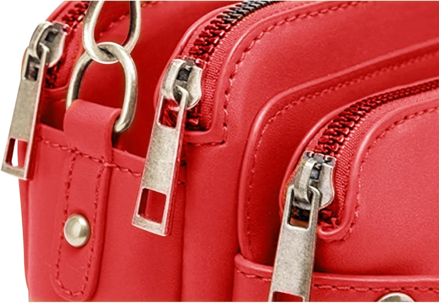 Women's PU Leather Three-Layer Crossbody Shoulder Bag - Stylish, Durable, Multi-Compartment Handbag for Everyday Use