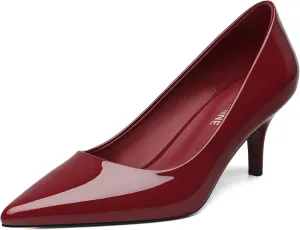 Women's Pumps Pointed Closed Toe Low Heels Comfortable Dress Shoes for Work Business Office Wedding Casual 2.3 Inch