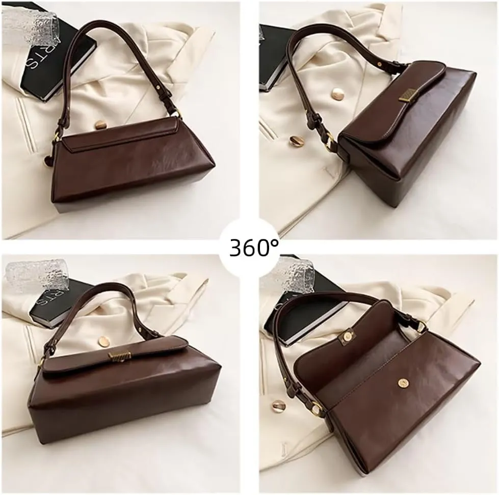Women’s Shoulder Bag Designer Tote Bag Retro Clutch Purse Lightweight Top Handle Satchel Purse for Travel Shopping