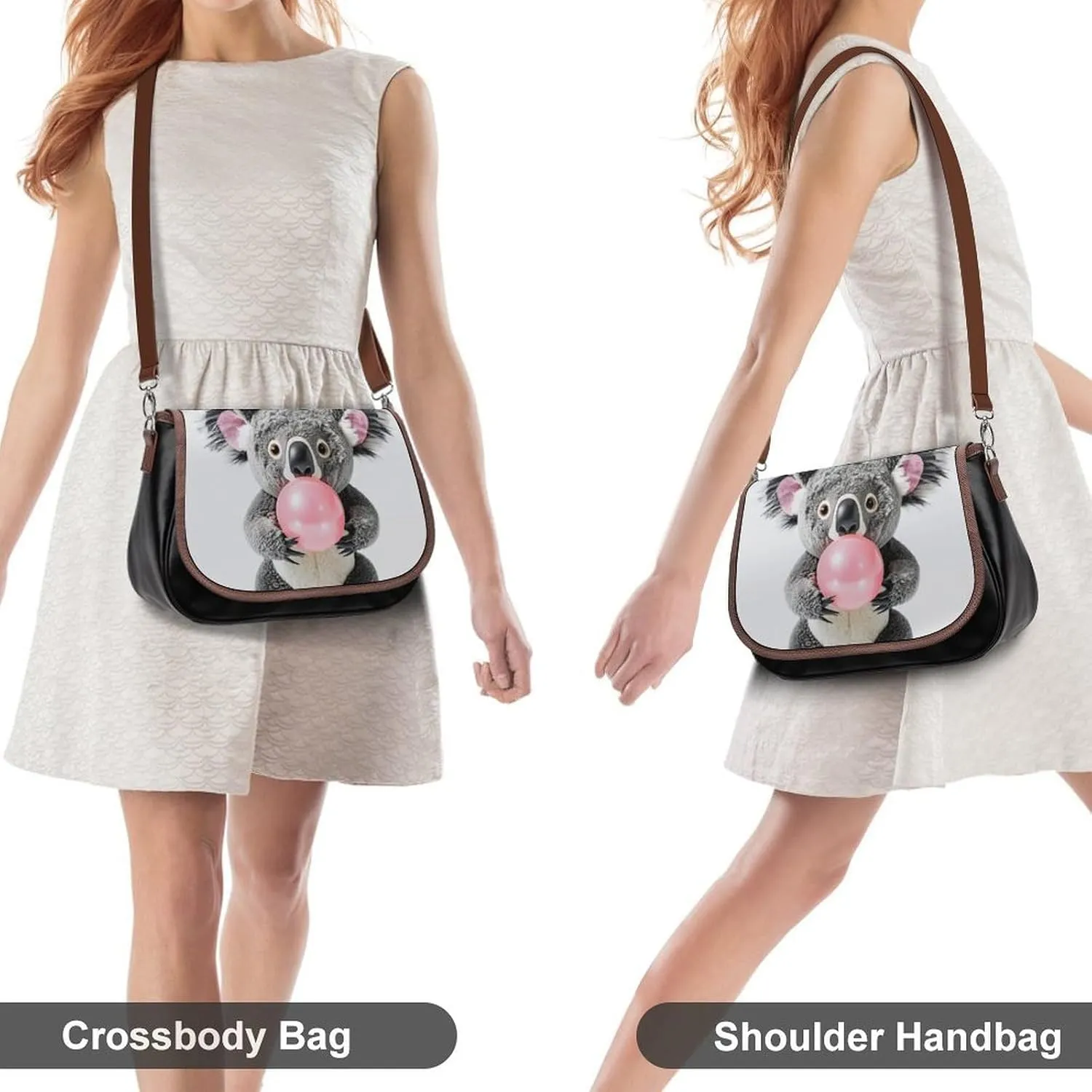 Womens Small Crossbody Purse with Adjustable Strap, Pu Leather Shoulder Bags for Travel Work