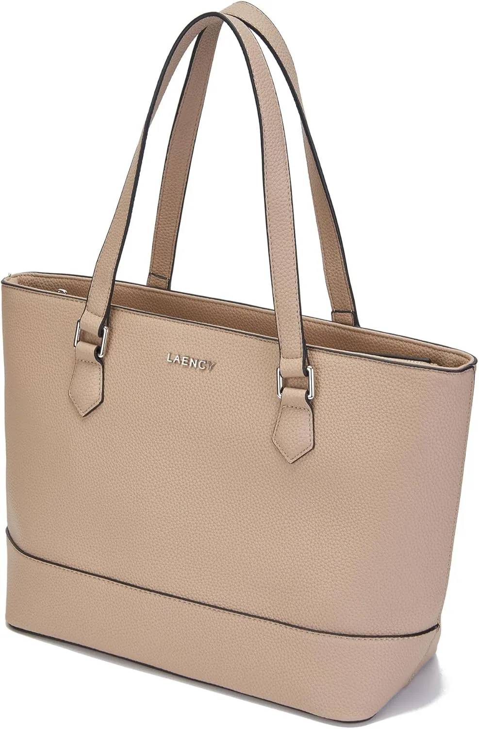 Women's Tote Bag - Large Capacity Faux Leather Handbag, Zipper Closure, Ideal for Business and Everyday Use