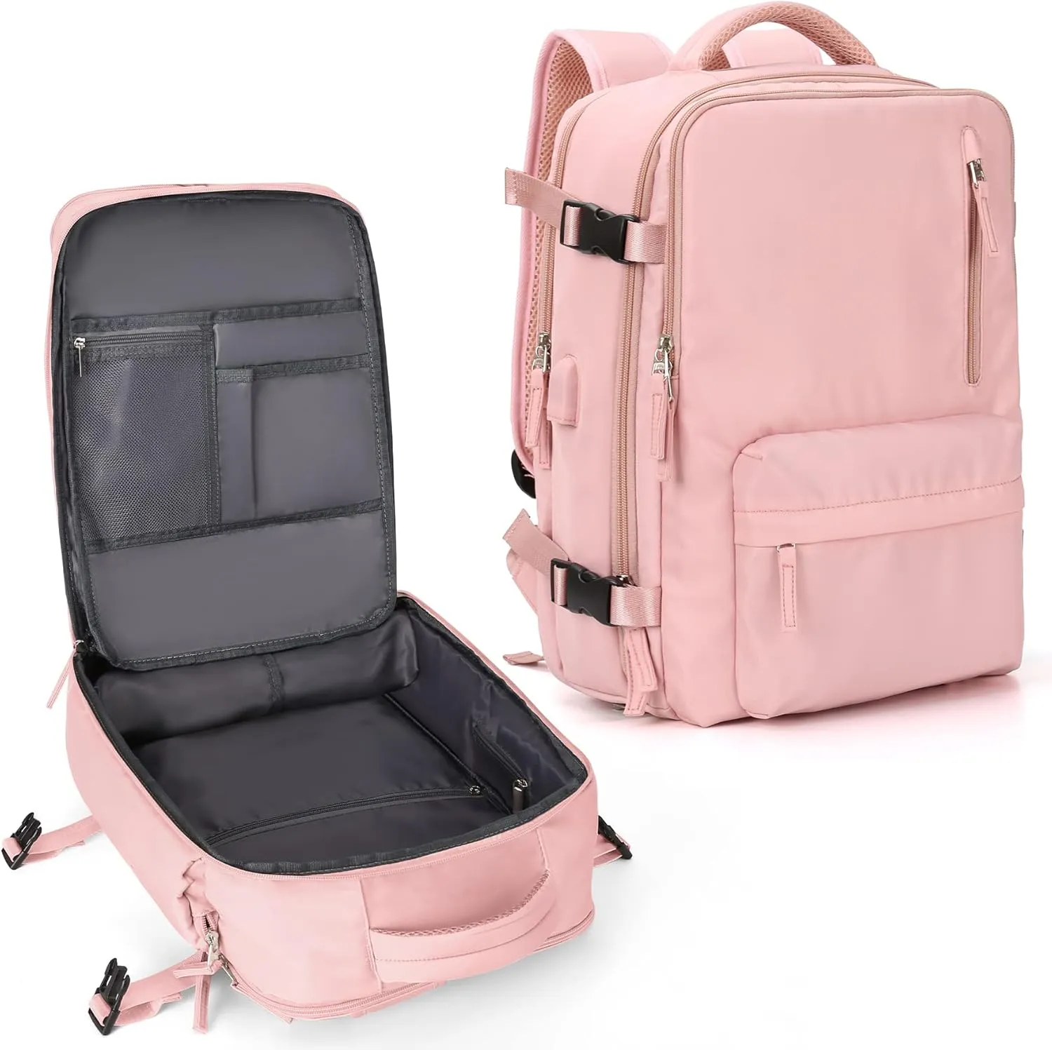 WONHOX Large Travel Backpack Carry on Flight Approved Laptop Work Business Backpack for Women Men Mochila de Viaje
