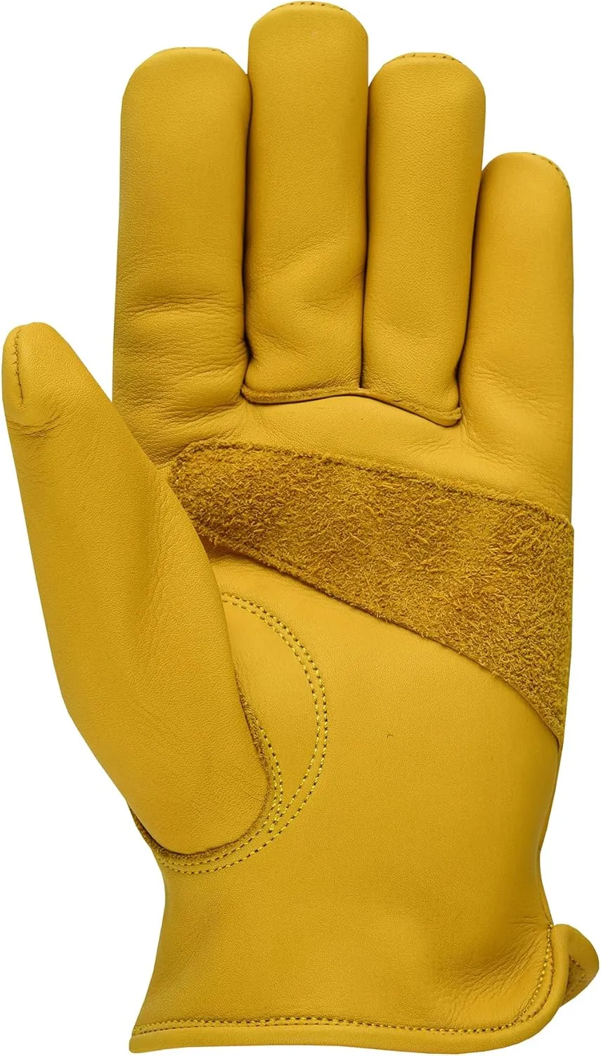 Work Gloves Cowhide Leather Reinforced Durable Construction Hand Tools Driving Gardening Work Safety Gloves