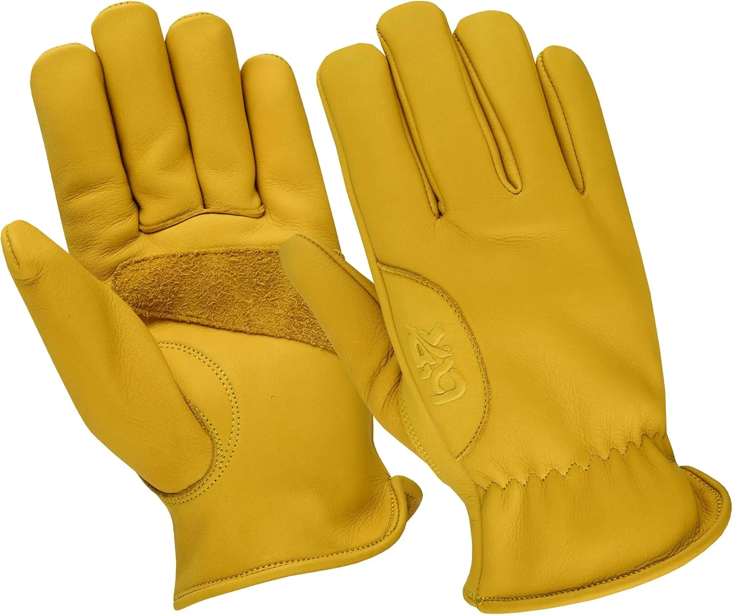 Work Gloves Cowhide Leather Reinforced Durable Construction Hand Tools Driving Gardening Work Safety Gloves