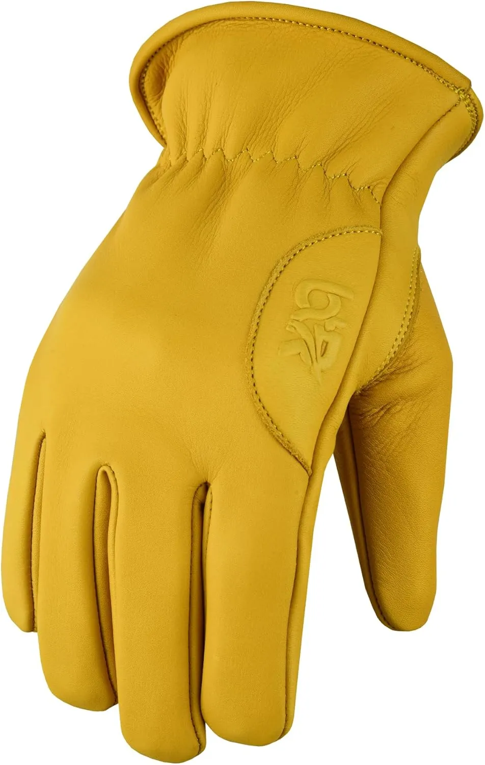 Work Gloves Cowhide Leather Reinforced Durable Construction Hand Tools Driving Gardening Work Safety Gloves