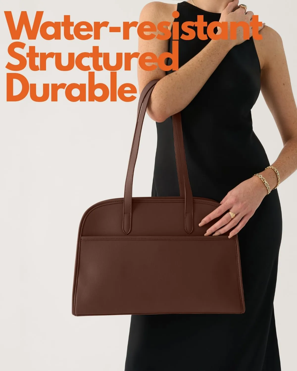 Work Tote Bags for Women 15.6 Inch - Laptop Tote Bag with Zip Compartments - Briefcase for Women Professional for Computer