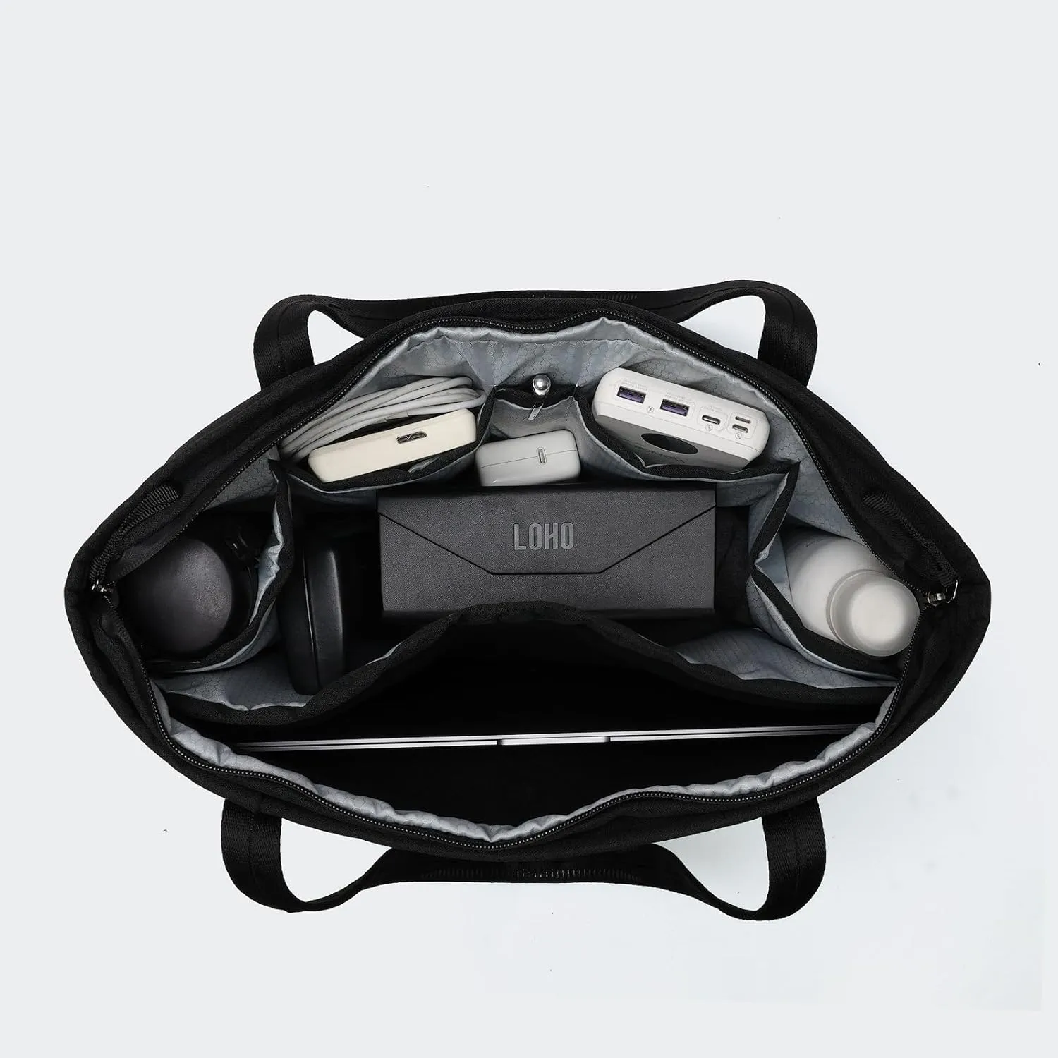 Work Tote for Women with Zipper Waterproof Shoulder Bag Top Handle Handbag for Travel, Work.