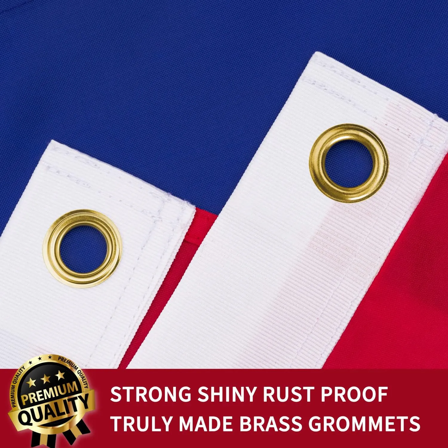 XIFAN Premium Nylon Norway Norwegian Flag 3x5 Outdoor, Double Sided Heavy Duty 210D Nylon Nordmann National Country Flags, Longest Lasting with Sewn Stripes/4 Stitch Hemming/Brass Grommets