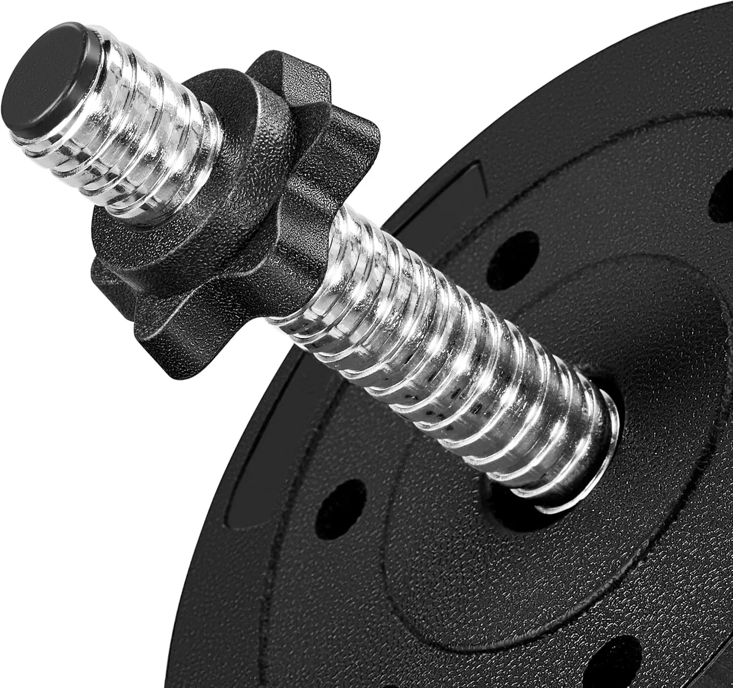 Yaheetech Adjustable Dumbbells Weight Set Dumbbell Weights Exercise & Fitness Equipment w/ 4 Spinlock Collars for Women & Men Home Gym Strength Training