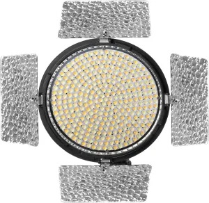 YONGNUO YN216II Portable 24W Professional Video Light with Adjustable Color Temperature 2700k-8000k and 4 Color Plates