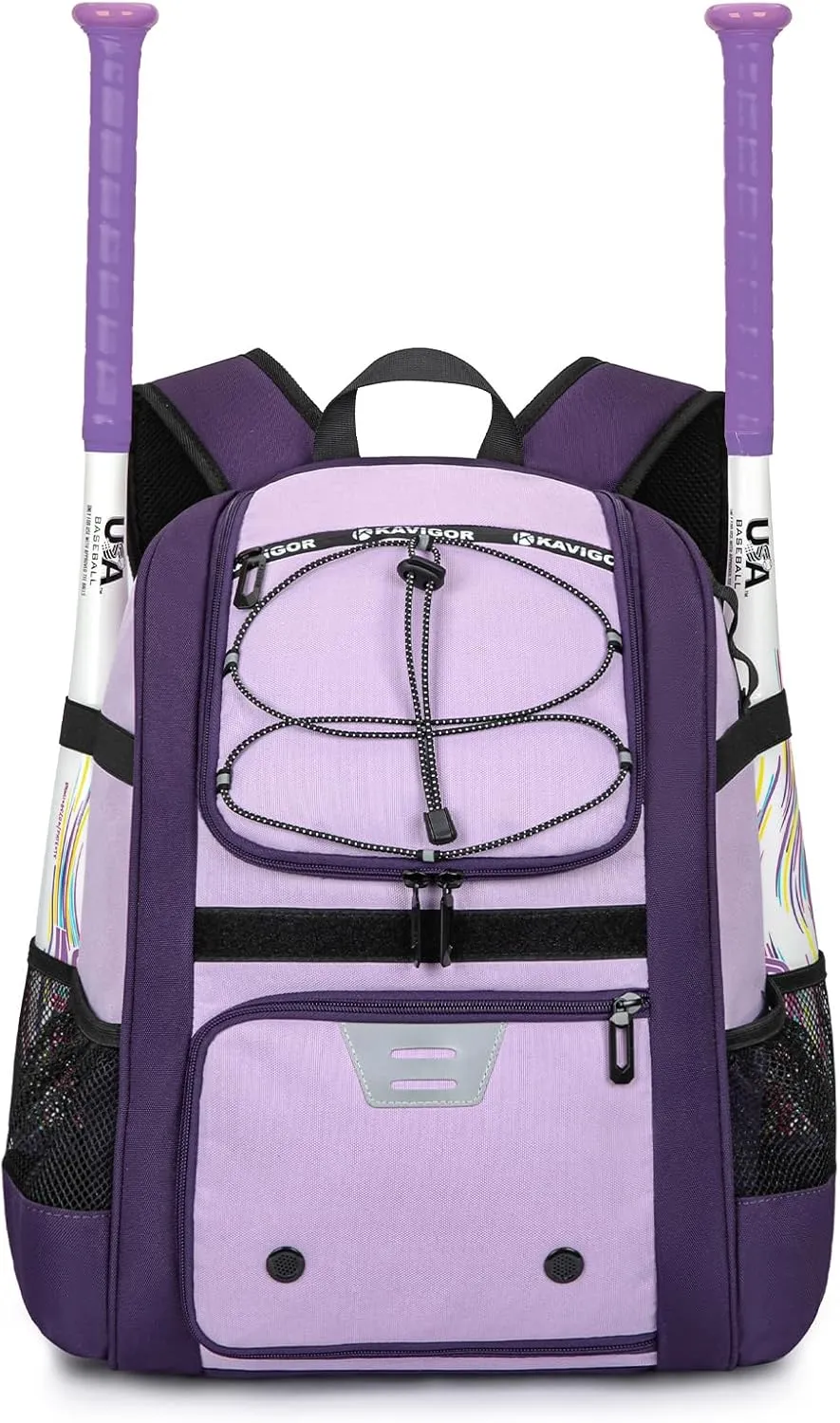 Youth Baseball Bag, Softball Bag for Girls & Boys, Kids Tball Backpack with Shoes Compartment